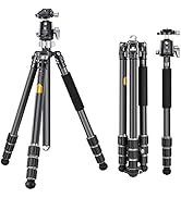 Amazon | K&F CONCEPT 三脚 カーボン カメラ三脚 8層炭素繊維 全伸高